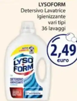 Acqua & Sapone Lysoform Detersivo Lavatrice Igienizzante offerta