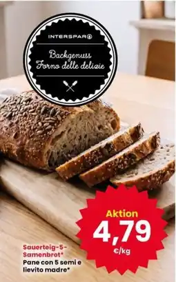 Interspar Pane con 5 semi e lievito madre* offerta