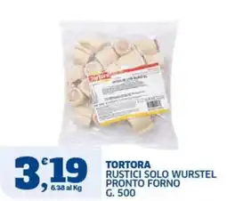 Sigma Tortora rustici solo wurstel pronto forno offerta