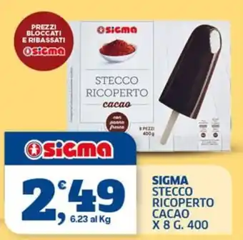 Sigma stecco ricoperto cacao