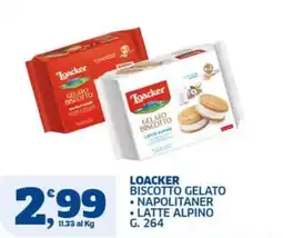 Sigma Loacker biscotto gelato offerta