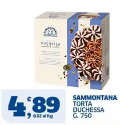 Sigma Sammontana torta Duchessa offerta