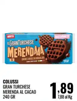 Gecop Colussi Gran Turcheese Merenda al Cacao offerta