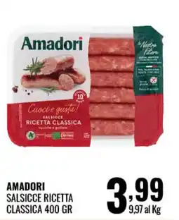 Gecop Amadori Salsicce Ricetta Classica offerta