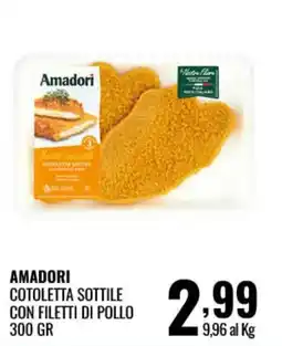 Gecop Amadori cotoletta sottile con filetti di pollo offerta