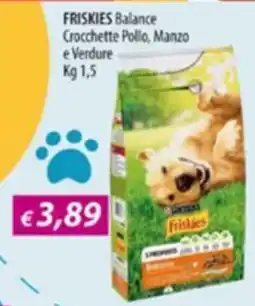 Acqua & Sapone Friskies Balance Crocchette Pollo, Manzo e Verdure offerta