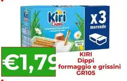 Supermercati Pasquale Prisco Kiri Dippi formaggio e grissini offerta
