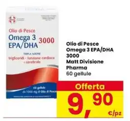 Eurospar Olio di Pesce Omega 3 EPA/DHA 3000 Matt Divisione Pharma offerta
