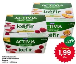 Eurospar Kéfir al Cucchiaio gusti assortiti Activia Danone offerta