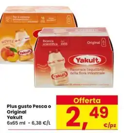 Eurospar Plus gusto Pesca o Original Yakult offerta
