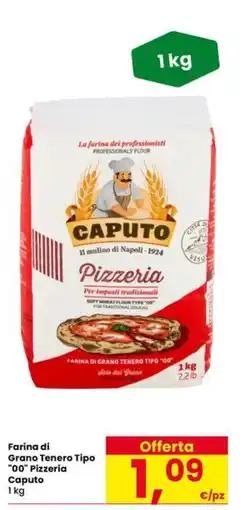 Eurospar Farina di Grano Tenero Tipo "00" Pizzeria Caputo offerta