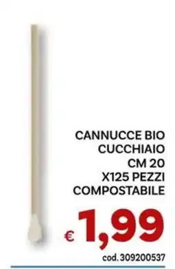 Vivo Supermercati Cannucce bio cucchiaino offerta