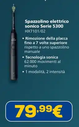 Euronics Spazzolino elettrico sonico Serie 5300 offerta