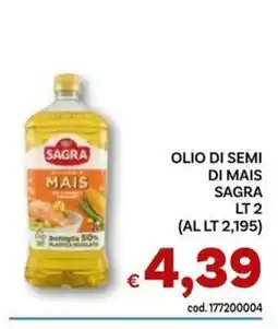 Vivo Supermercati Olio di semi di mais Sagra offerta