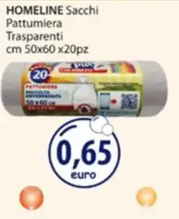 Acqua & Sapone Homeline sacchi pattumiera trasparenti offerta