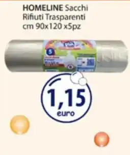 Acqua & Sapone Homeline sacchi rifiuti trasparenti offerta