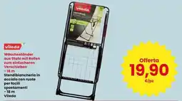 Interspar Stendibiancheria in acciaio con ruote Vileda offerta