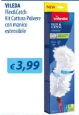 Acqua & Sapone Vileda Flex&Catch Kit Cattura Polvere con manico estensibile offerta