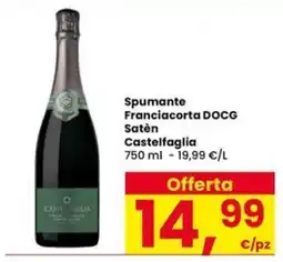 Eurospar Spumante Franciacorta DOCG Satèn Castelfaglia offerta
