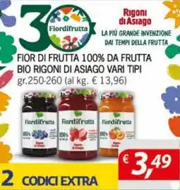 DiMeglio Fiordifrutta Fior di frutta 100% da frutta bio offerta