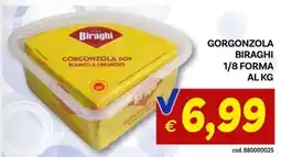Vivo Supermercati Gorgonzola DOP Bianco e cremoso Biraghi offerta