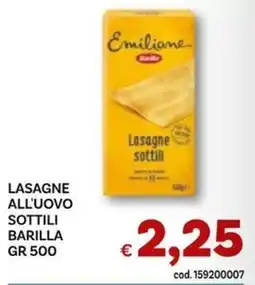 Vivo Supermercati Lasagne all'uovo sottili Barilla offerta