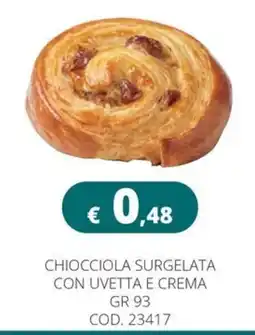 Altasfera Chiocciole surgelata con uvetta e crema offerta