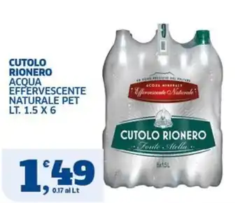 Acqua effervescente naturale Cutolo Rionero