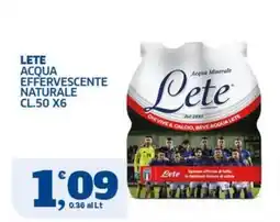 Sigma Lete acqua effervescente naturale offerta