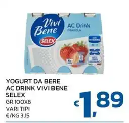 Ok Market Yogurt da bere Ac Drink Vivi Bene Selex offerta