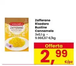 Eurospar Zafferano Risodoro Bustine Cannamela offerta