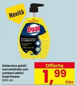 Eurospar Detersivo piatti concentrato con carboni attivi Dual Power offerta