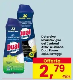 Eurospar Detersivo lavastoviglie gel Dual Power offerta