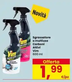 Eurospar Sgrassatore o multiuso Carboni Attivi Vim offerta