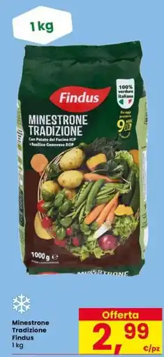 Eurospar Minestrone Tradizione Findus offerta