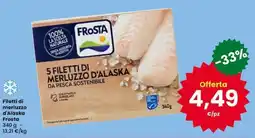 Eurospar Filetti di merluzzo d'Alaska Frost offerta