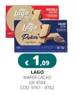 Altasfera Lago wafer cacao offerta