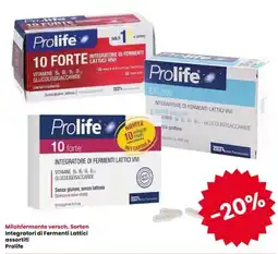 Interspar Milchfermente versch. Sorten Integratori di Fermenti Lattici assortiti Prolife offerta