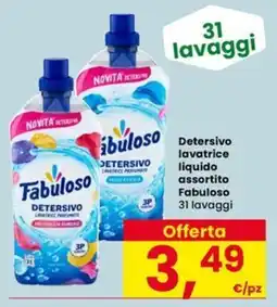 Eurospar Detersivo lavatrice liquido assortito Fabuloso offerta