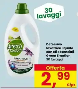 Eurospar Detersivo lavatrice liquido Green Emotion offerta
