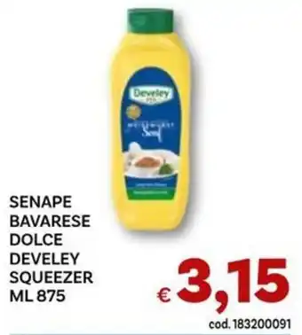 Senape bavarese dolce Develey Squeezer