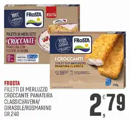 Maxipiù Frosta filetti di merluzzo croccante panatura classica offerta
