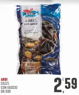 Maxipiù Arbi cozze con guscio offerta
