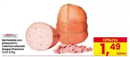 Eurospar Mortadella con pistacchi in cotenna naturale Despar Premium offerta