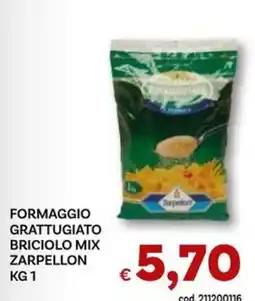 Vivo Supermercati Formaggio grattugiato briciolo mix Zarpellon offerta