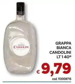 Vivo Supermercati Grappa bianca Candolini offerta