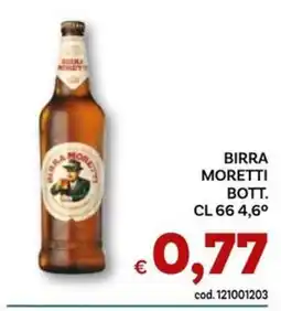 Vivo Supermercati Birra Moretti bott. offerta