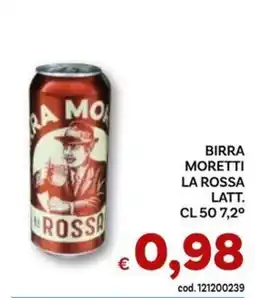 Vivo Supermercati Birra Moretti La Rossa Latt. offerta
