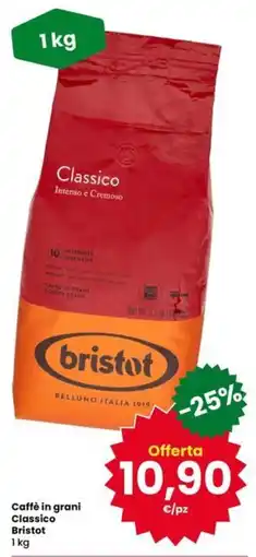 Eurospar Caffè in grani Classico Bristot offerta