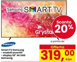 Eurospar Smart TV Samsung offerta